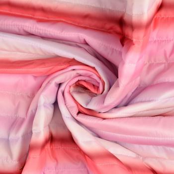 Steppstoff Farbverlauf Rose-Pink-Lachs